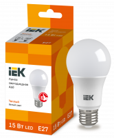 Лампа светодиодная LED 15вт Е27 тепло-белый ECO (LLE-A60-15-230-30-E27)
