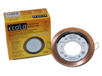 Встр потол свет Ecola GX53 H4 220V GX53 чернен медь 38*106