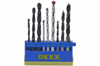 набор комбинированных сверл DEXX  дерево 4-6-8 мм, металл 4-6-8 мм, бетон 4-6-8 мм, (2970-H9)