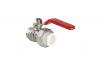 Кран латунный под полипропилен VALTEC  25*3/4 вн.р. (с накидной гайкой)  VTp.742.0.02505