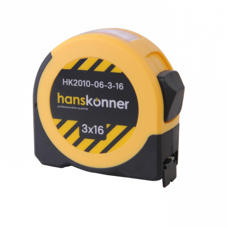 Рулетка 3*16мм, с окном для считывания внутренних размеров, Hanskonner HK2010-06-3-16