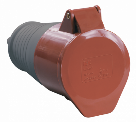 Розетка каб. 16А 3P+PЕ+N 380В ССИ-215 IP44 ИЭК PSR22-016-5