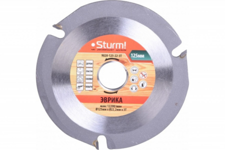 Пильный диск по дер. 125*22*3 зуба Sturm Эврика   9020-125-22-3Т