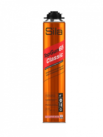 Пена монтажная профессиональная Sila Pro TopGun 65 Classic зимняя 800 мл. (494556)