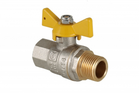 Кран газовый вн-нар 3/4 бабочка Vt.278 N05