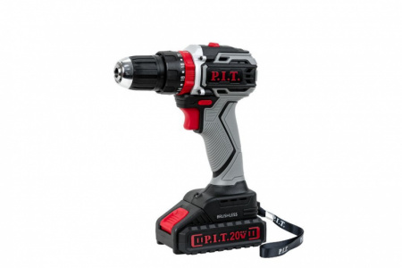 Дрель аккумул P.I.T. PSR18-D4 удар бесщеточная (20В, 2 Li акк.1,5Ач,40Нм,фикс.шпинделя,кейс)