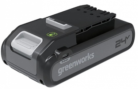 Аккумулятор Greenworks , 24V, 4Ач, с двумя USB-C разъемами 2940407