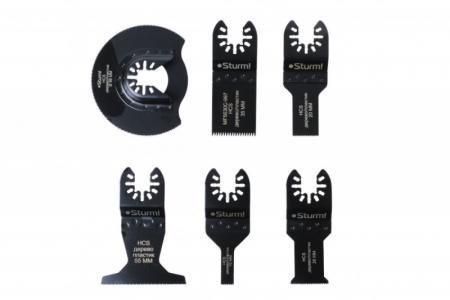 MF5630C-SET-W1 Набор насадок для МФИ, 6шт, по дереву Sturm
