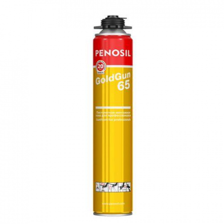 Пена монтажная проф. GoldGun 65 (золотой балон) 875мл 