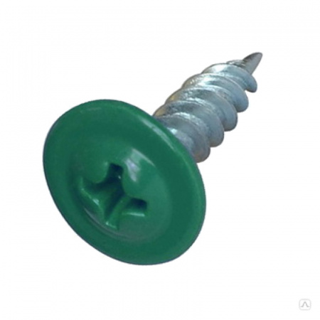 Саморезы 4,2*25 прессшайба острый RAL 6005 зеленый мох