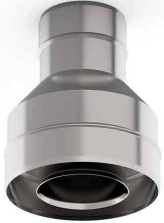 Оголовок-переход ф115*200 AISI 439/439, 1,0мм/0,5мм, (К), тип-2  (GP2-004781)